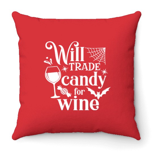 Funny candy security lazy halloween costume Throw Pillows