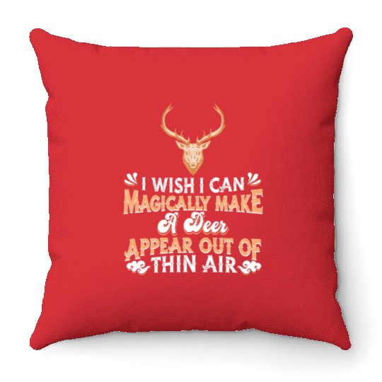 Deer Reindeer Throw Pillows