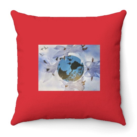 Blue Mountain Throw Pillows
