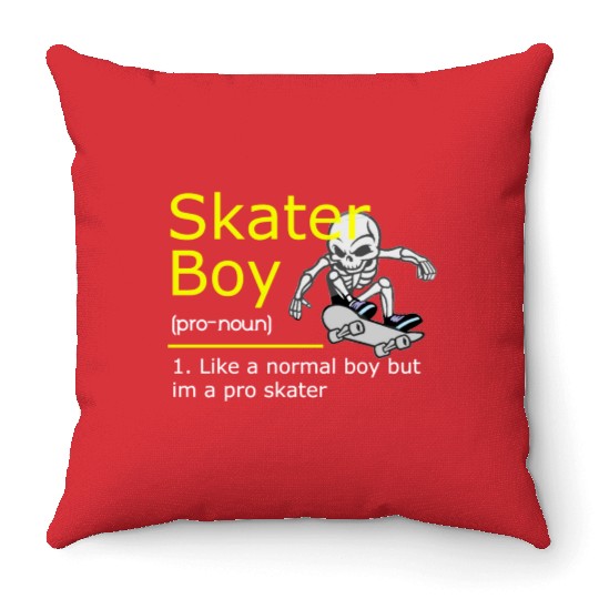 Skater Boy Throw Pillows