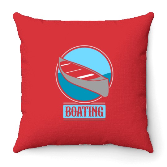 Boating Yacht Ship Boat Captain Throw Pillows