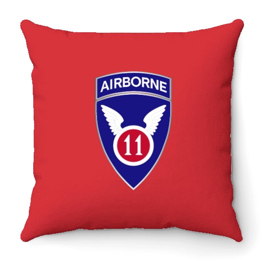 11th Airborne Division DUI wo Txt X 300 Throw Pillows