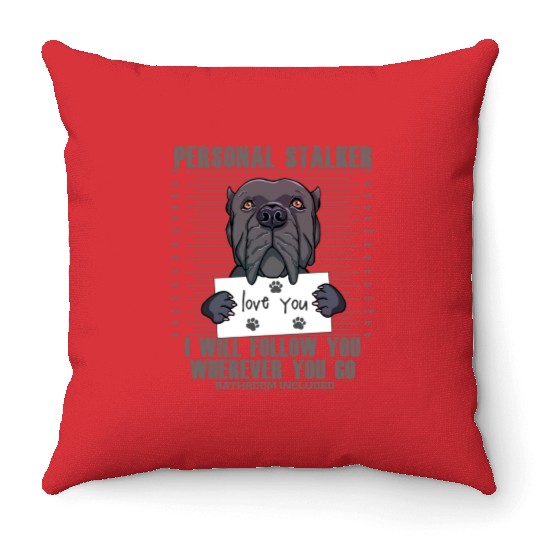 Funny Cane Corso Dog Italian Mastiff Lover Gift Throw Pillows
