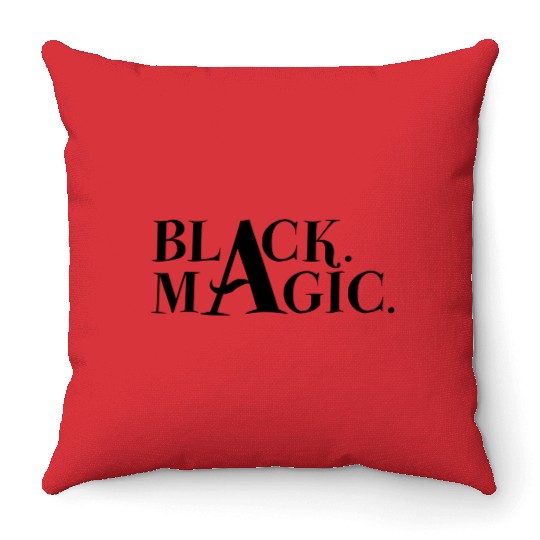 Black. Magic. Throw Pillows