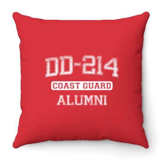 US Coast Guard Alumni Throw Pillows