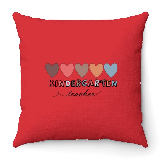 Kindergarten Teacher Throw Pillows Women Teaching Throw Pillows