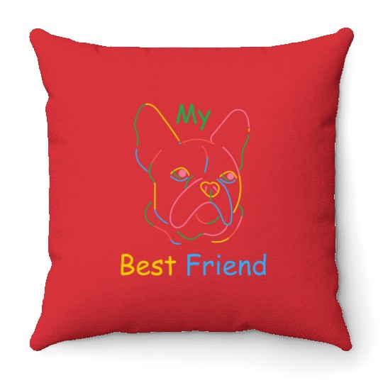 Dog lovers Throw Pillows