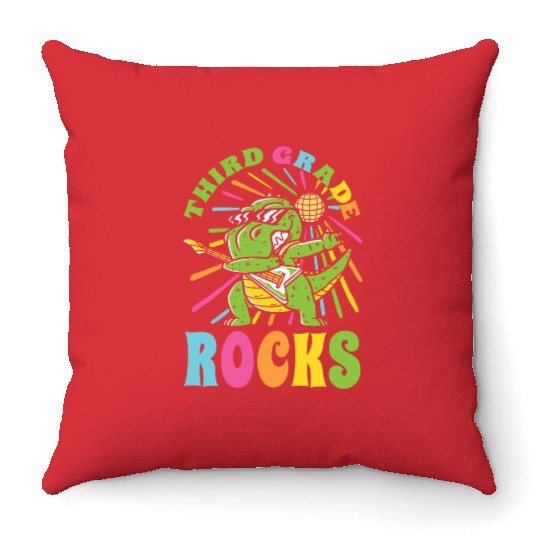 Third Grader Awesome Back To School Lifestyle Gift Throw Pillows