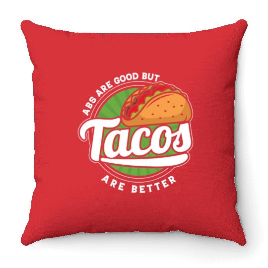 Mexican Tacos Food Lifestyle Food Lover Gifts Idea Throw Pillows