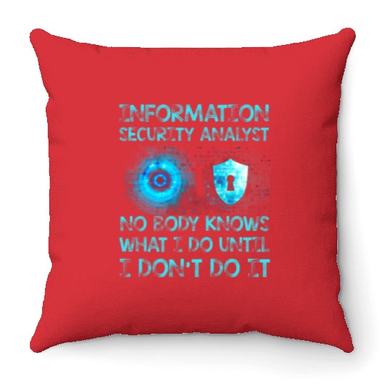 Information Security Analyst Funny Throw Pillows