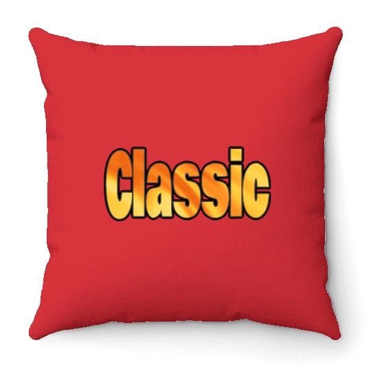Classic On Fire Letters Word Art Use This Design Throw Pillows