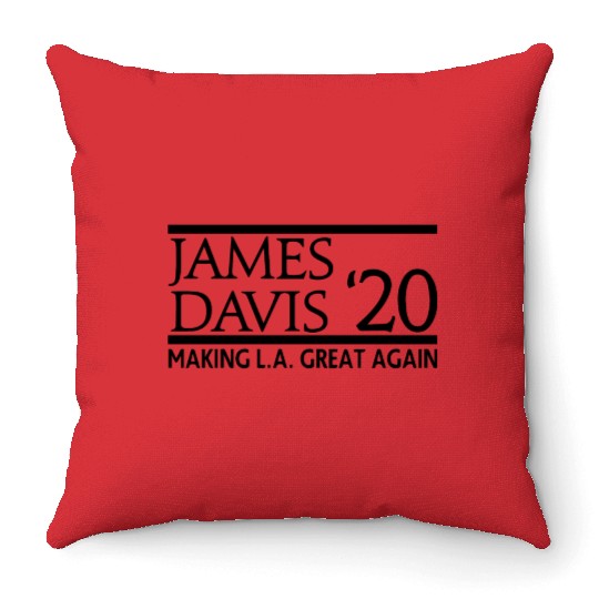 James Davis LA Great Throw Pillows