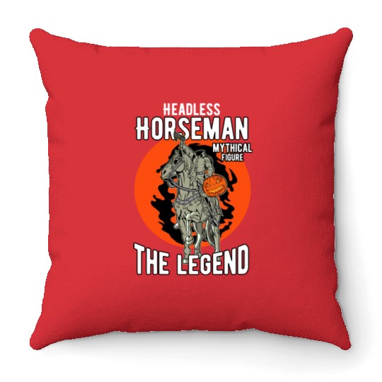 Headless Horseman Halloween Throw Pillows, Halloween Party