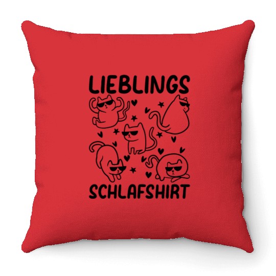 Cats sleep Throw Pillows favorite sleep Throw Pillows cat owner ca