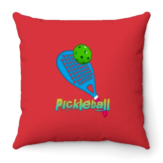 Funny Pickleball Game Throw Pillows