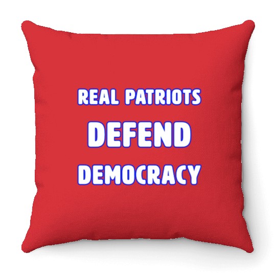 DEMOCRACY 3 Throw Pillows