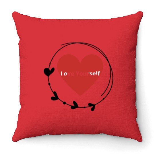 Embrace Self-Love Throw Pillows