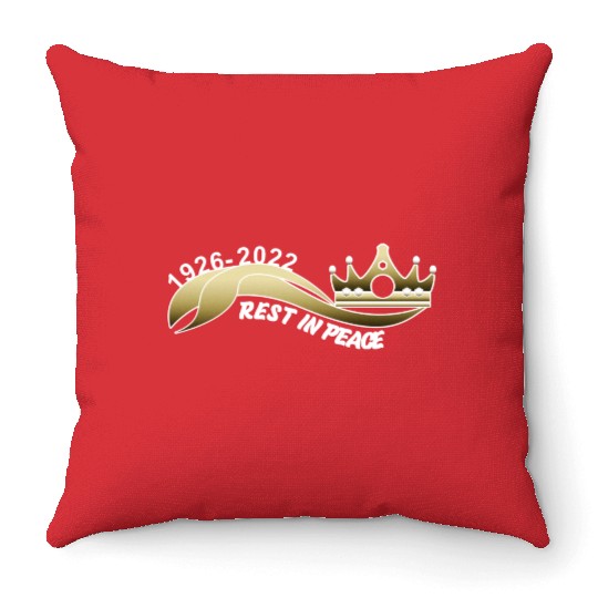 Rest in Peace Queen Eilizabeth ll Throw Pillows