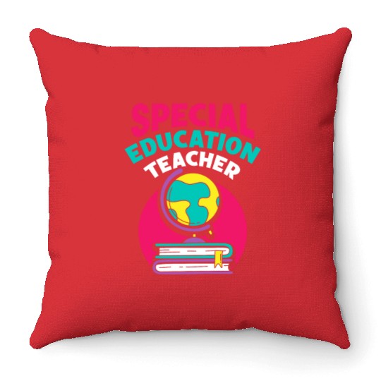 Special Education Teacher Sped Awareness Cute Throw Pillows