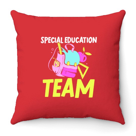 Special Education Team Sped Teacher Awareness Throw Pillows