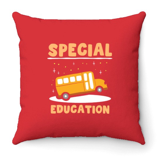 Special Education Awareness Sped Teacher Cute Throw Pillows