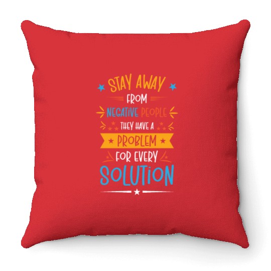 Problem Solution Critical Thinkers Positive Throw Pillows