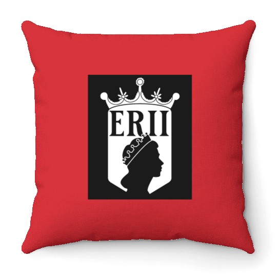 United Kingdom Monarch Queen Elizabeth ER II Throw Pillows