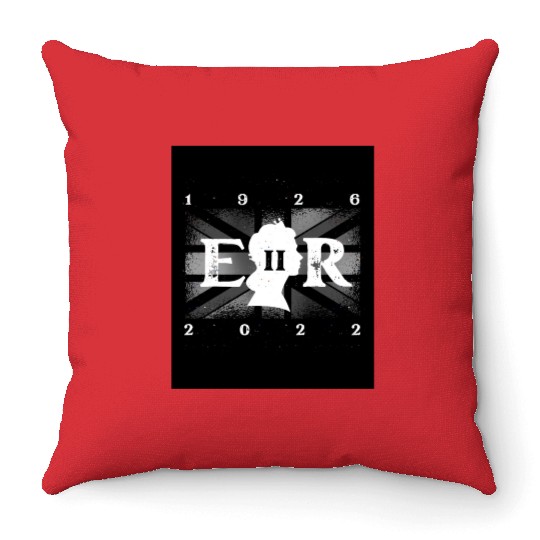 United Kingdom British Monarch Queen Elizabeth II Throw Pillows