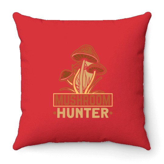 Morels Mushroom Picker Mushroom Farmer Mushroom Throw Pillows