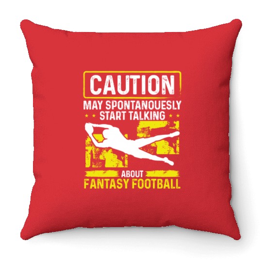 Fantasy Football Player talk Fantasy Football Throw Pillows