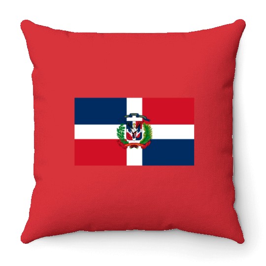Dominican Republic flag phone case Throw Pillows
