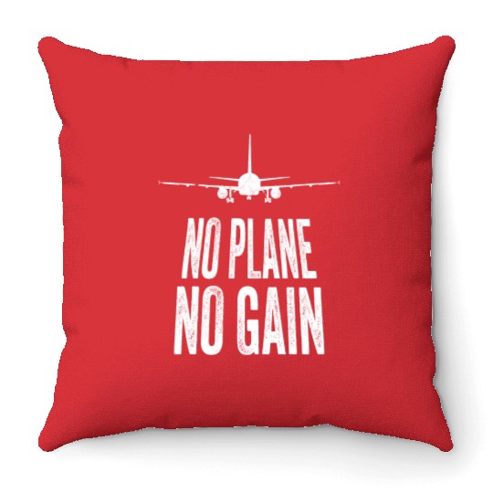 Airline Pilot Aviation Themed Pun For a Corporate Throw Pillows