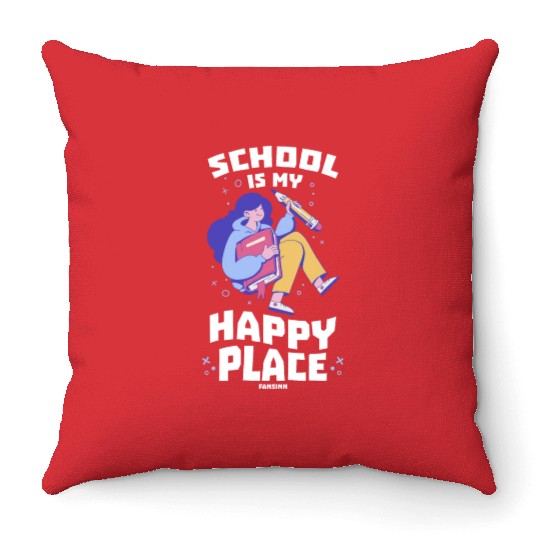 School teachers learn school child lessons Throw Pillows
