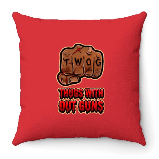 TWOG Red Throw Pillows
