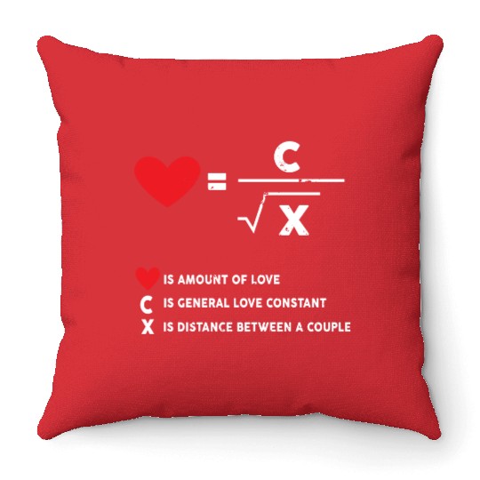 amount of love math Throw Pillows