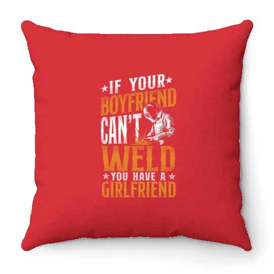 Welder Welding Vintage If Your Throw Pillows