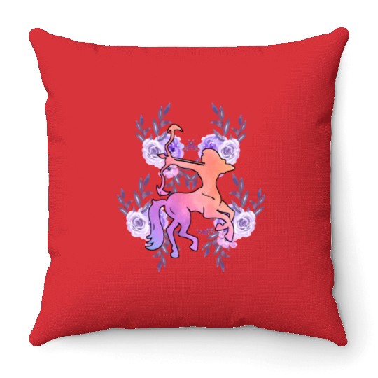 Sagittarius Zodiac Throw Pillows