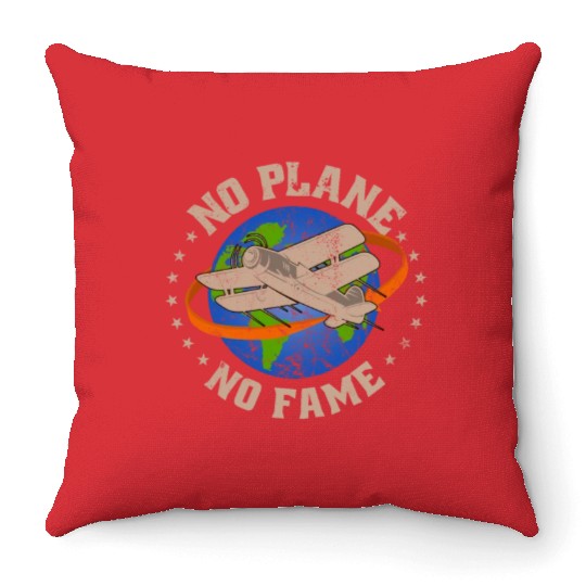Airline Pilot Aviation Pun For a Corporate Pilot Throw Pillows