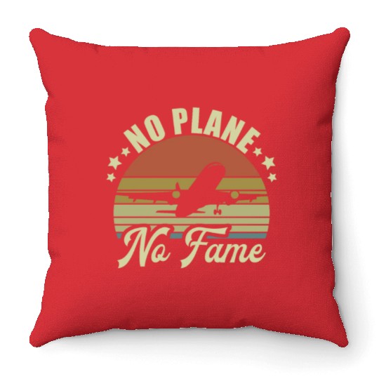 Airline Pilot Aviation Pun For a Corporate Pilot Throw Pillows