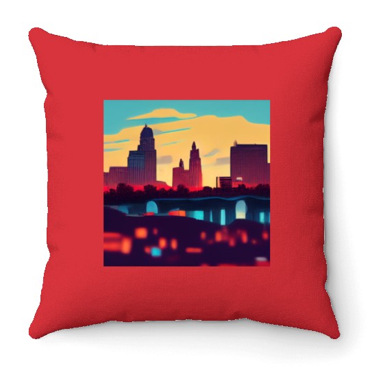 Kansas City comics Throw Pillows