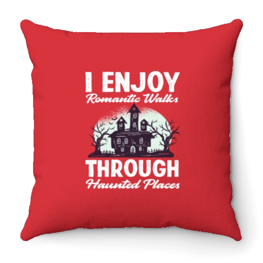 Lost Places Haunts Ghost Hunters Throw Pillows