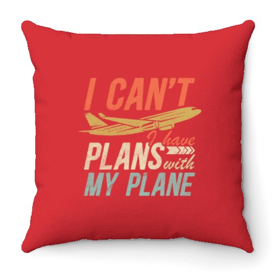 Airline Pilot Aviation Pun For a Corporate Pilot Throw Pillows