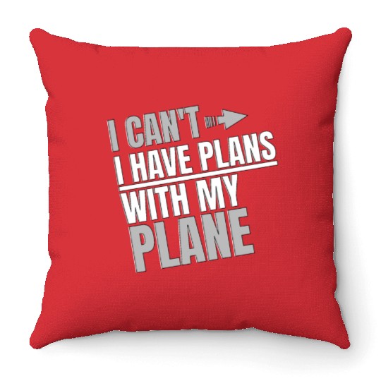Airline Pilot Aviation Pun For a Corporate Pilot Throw Pillows