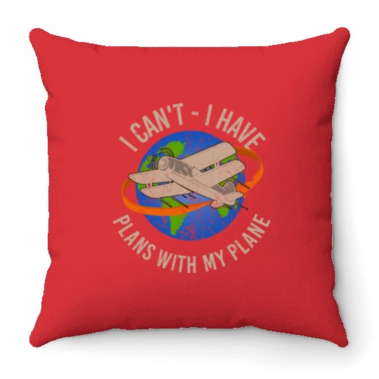 Airline Pilot Aviation Pun For a Corporate Pilot Throw Pillows