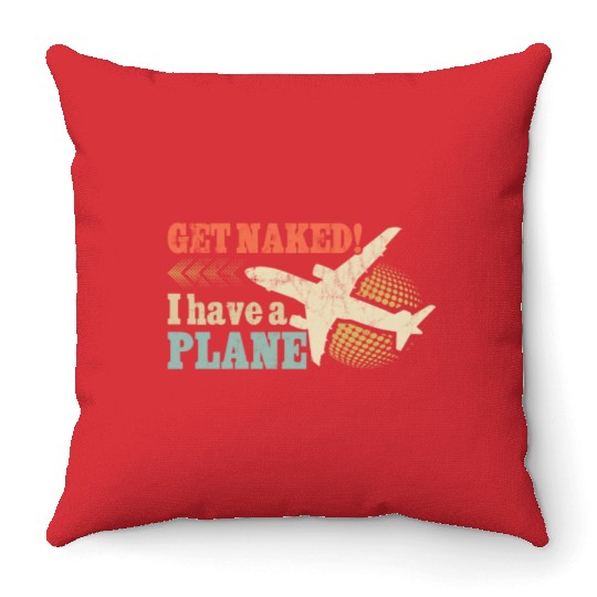 Airline Pilot Aviation Pun For a Corporate Pilot Throw Pillows