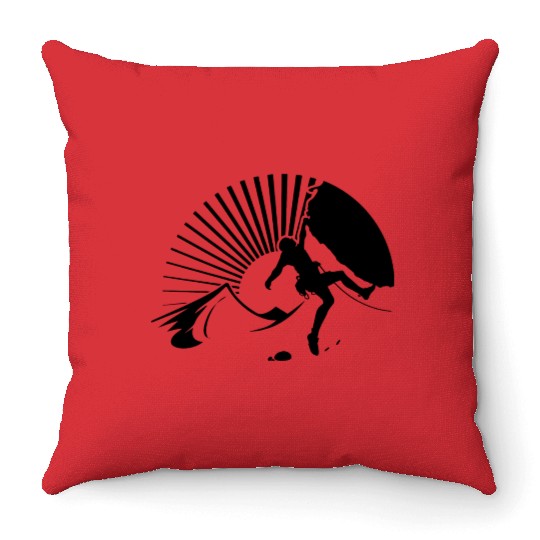 Mountains Alps Hiking Throw Pillows