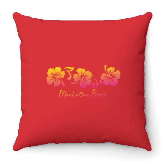 Manhattan Beach California Throw Pillows