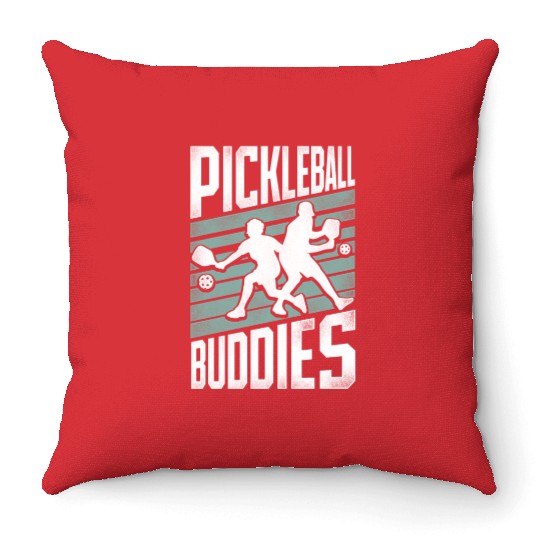 Pickleball Friends Pickleball Throw Pillows