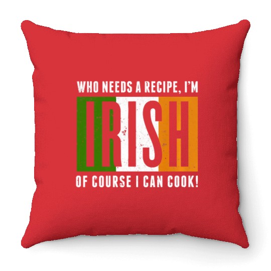 Funny Irish Cook Throw Pillows Irish Cooking Throw Pillows