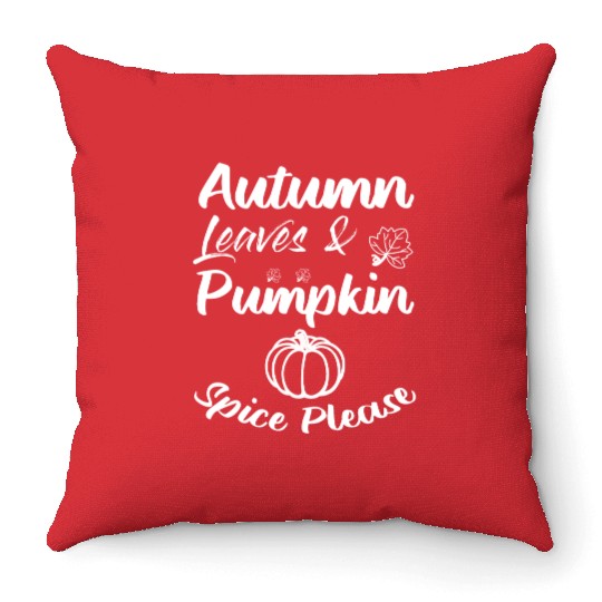 Pumpkin Spice Thanksgiving Throw Pillows